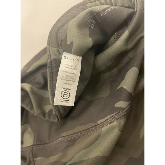 Athleta Camo Contender Leggings – Women’s Size 10 (Large) – Green Camouflage - Picture 7 of 8